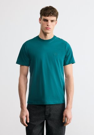 FRODE LOGO TEE - Βασικό μπλουζάκι - deep sea