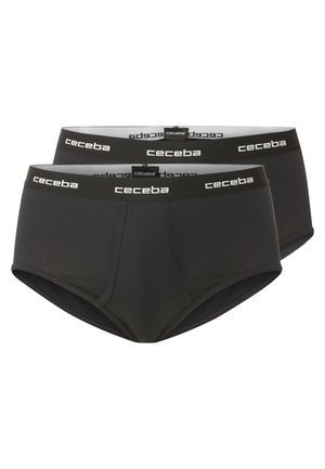 2 PACK - Boxers - schwarz dunkel uni