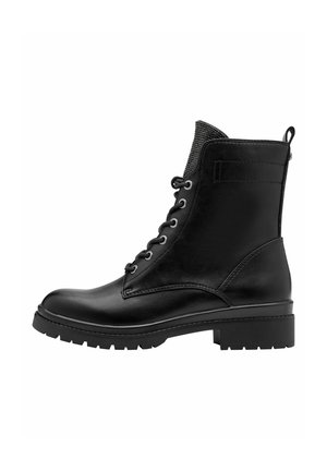 Tamaris MIT TOUCH-IT REMOVABLE  - Enkellaarsjes met plateauzool - black glam