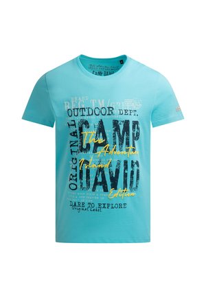 Camp David, CAMP DAVID T-SHIRT RUNDHALS MIT LOGO PRINTS - T-Shirt print - aqua
