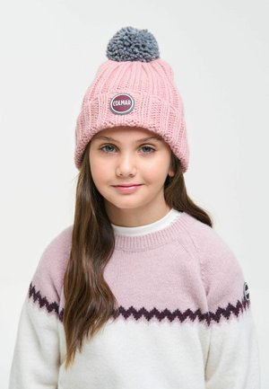 Colmar Originals, COLMAR ORIGINALS RIB-KNIT HAT WITH POM-POM - Mütze - pink