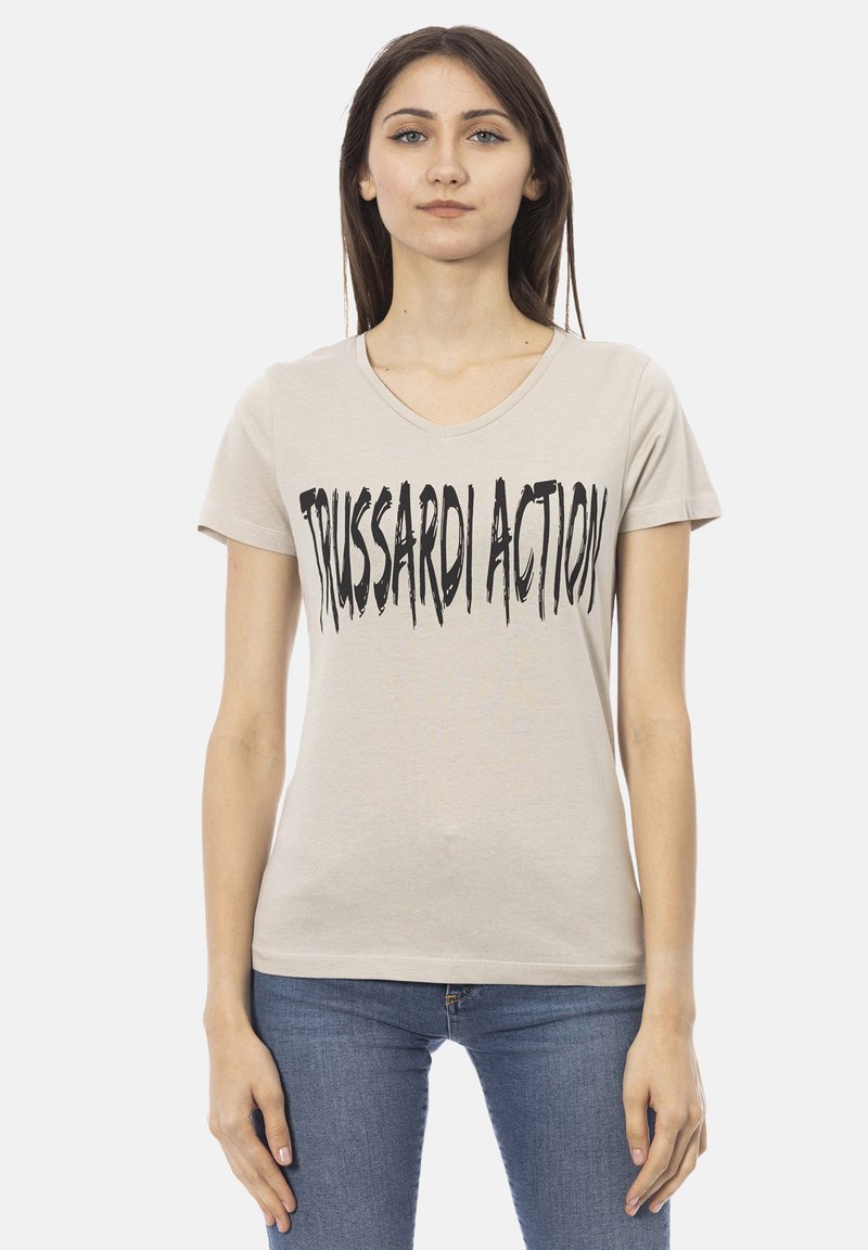 Trussardi Action T-shirt print - sand