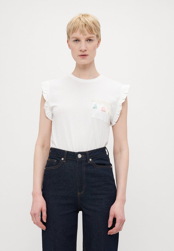 ONLFILIPPA LIFE DETAIL POCKET  - T-Shirt print - cloud dancer