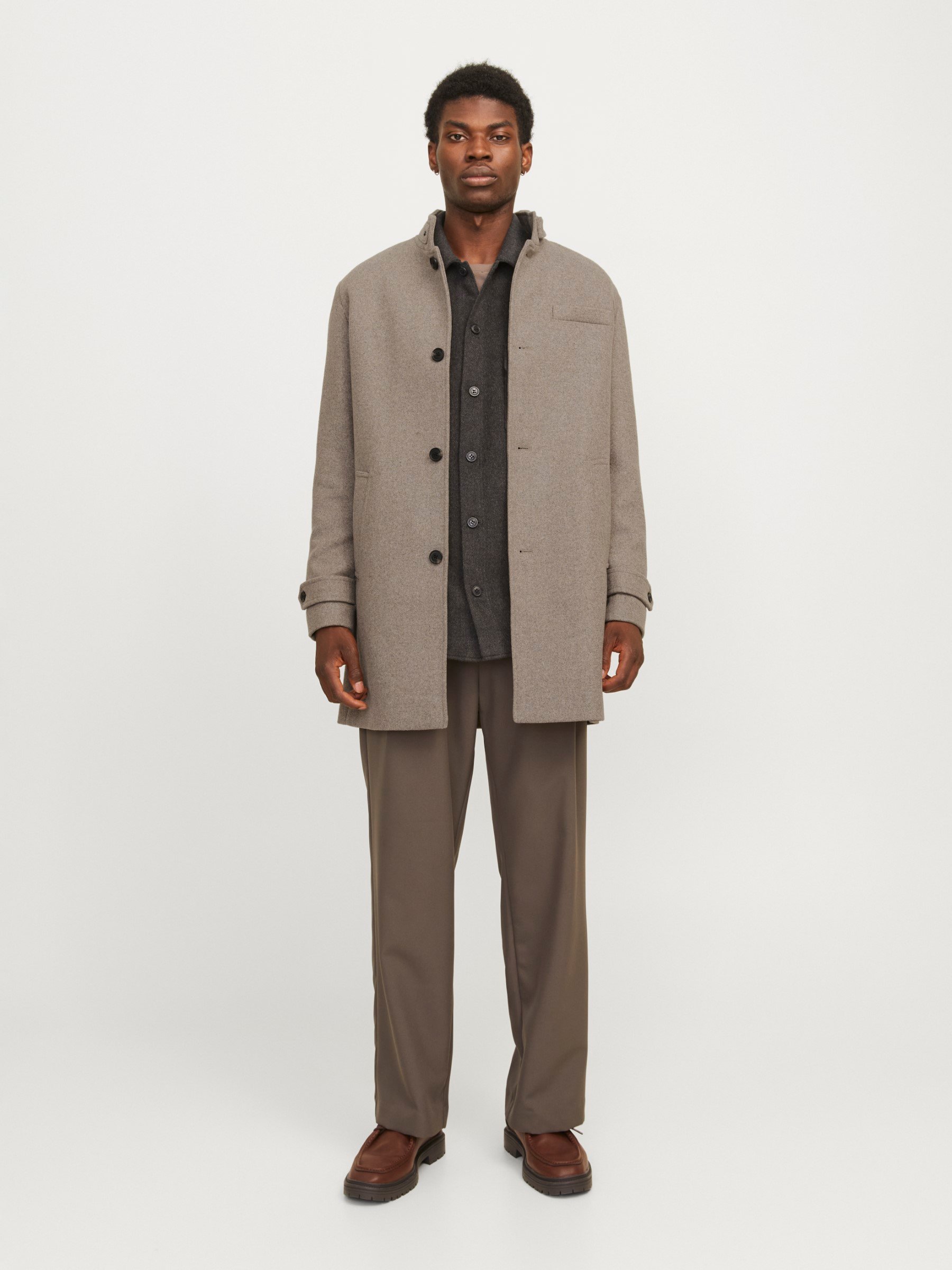 Jack & Jones PREMIUM JJEMELTON - Winter coat - greige/beige - Zalando Jack & Jones PREMIUM JJEMELTON - Winter coat - greige/beige - Zalando