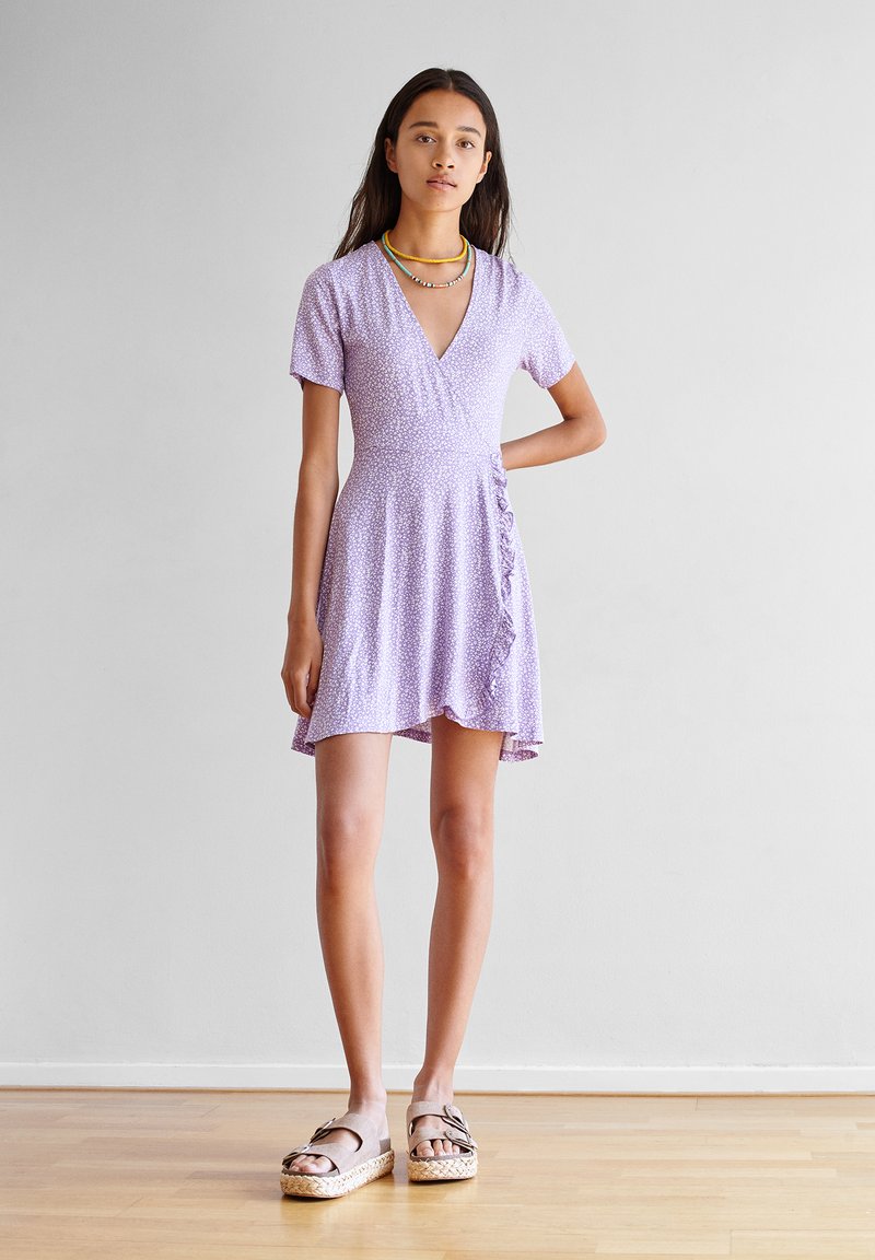 Pull Bear Day Dress Purple Zalando Ie
