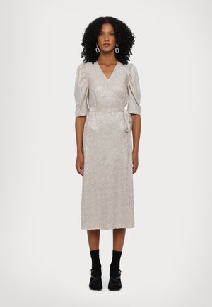BLAKE SHIMMER DRESS - Kjole - mushroom silver