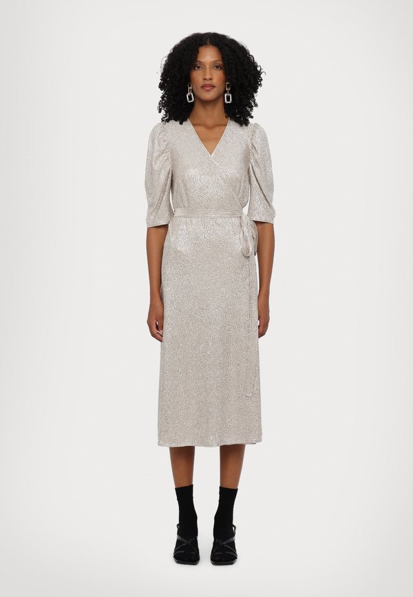 BLAKE SHIMMER DRESS - Freizeitkleid - mushroom silver