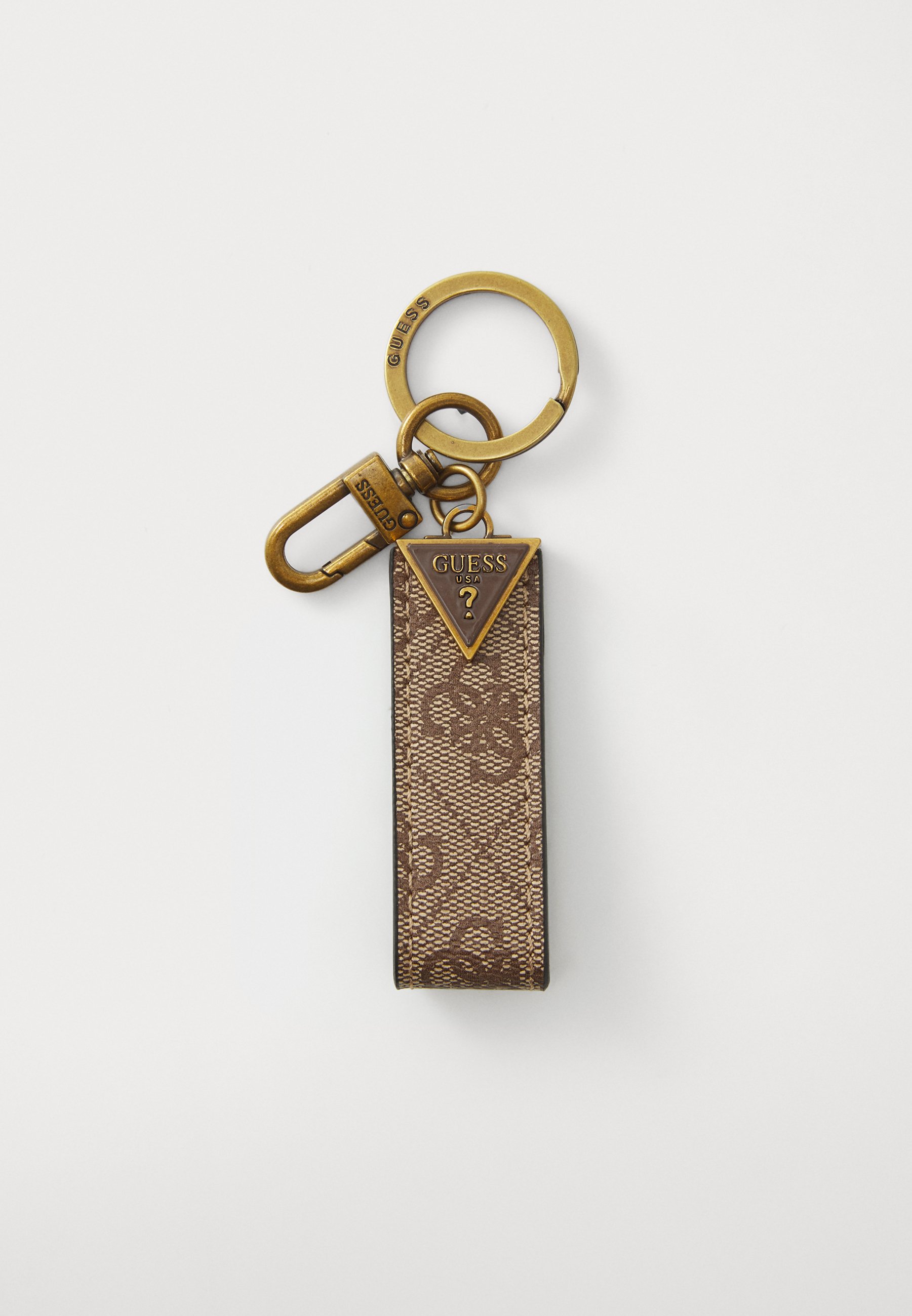 Guess MILANO KEYRING Schlüsselanhänger beige/brown/beige Zalando
