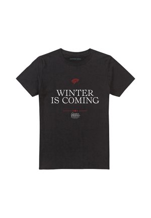 Warner Brothers, GAME OF THRONES WINTER IS COMING TEXT - T-Shirt print - black