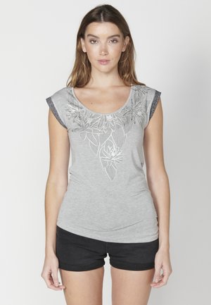 SHORT SLEEVE  - Apdrukāts T-krekls - gris claro vigoré   light grey vigoré