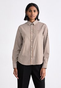 GANT STRIPED - Camicia - braun weiß