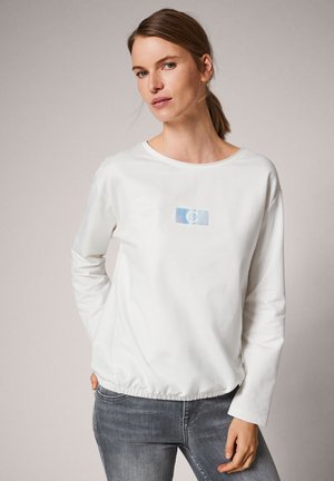 MIT METALLIC-EFFEKT - Long sleeved top - white
