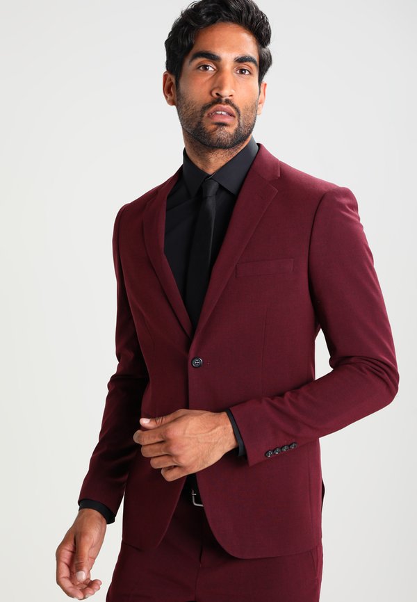 PLAIN  - Anzug - bordeaux melange