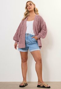 Yours Clothing BALLOON SLEEVE - Kofta - pink