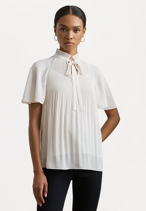 PLEATED GEORGETTE BLOUSE - Blouse - mascarpone cream