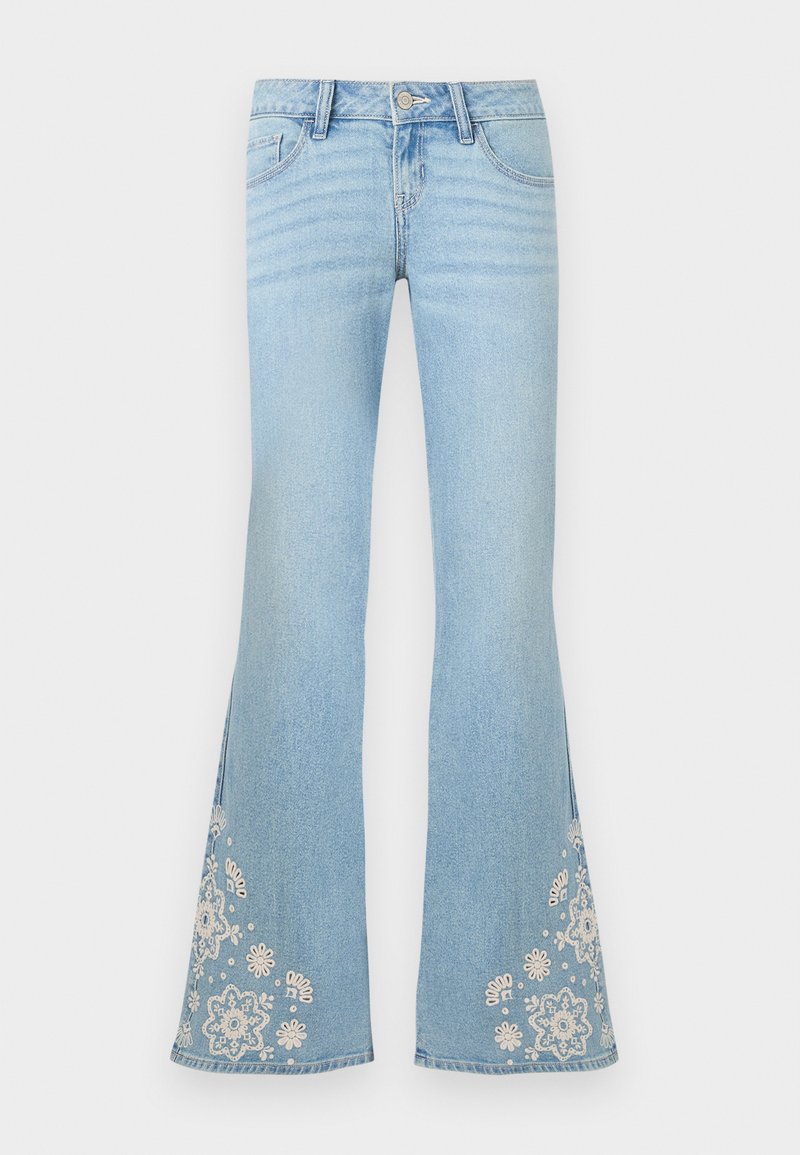 Hollister Co. Flared Jeans lichtblauw denim