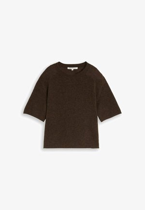 TOM TAILOR DENIM, Camiseta básica - cool dark brown melange