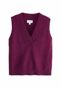 Next SLEEVELESS V-NECK - Džemper - red burgundy