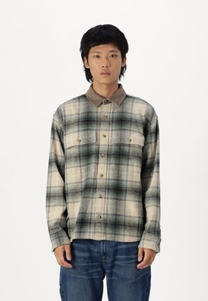 Abercrombie & Fitch CHUNKY - Shirt - tan/green plaid