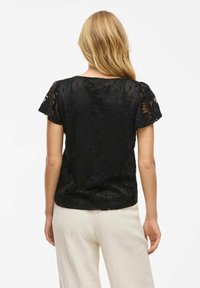 VILA KURZEN ÄRMELN  - Bluse - black