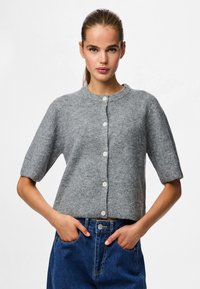 Pieces PCSILLY SS O-NECK NOOS BC - Vest - sphagnum/groen Pieces PCSILLY SS O-NECK NOOS BC - Vest - sphagnum/groen