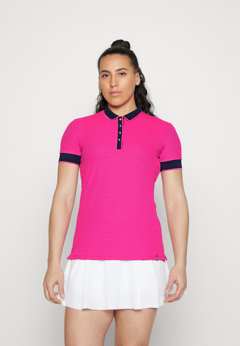 Kjus WOMEN ELLA STRUCTURE Poloshirt magenta/atlanta blue/donkerroze