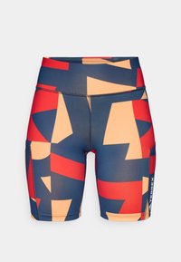 PRINTED - Leggingek - semi impact orange/pure ruby/semi blue