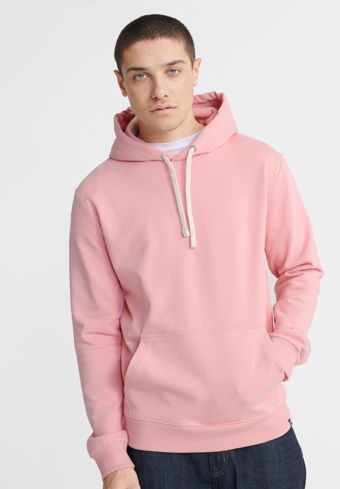 superdry mens pink hoodie