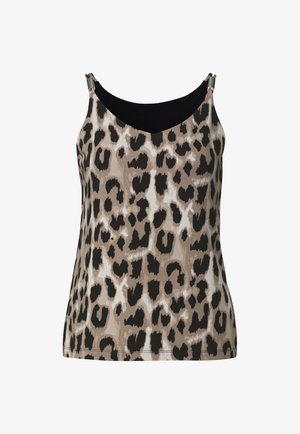 Street One, TOP MIT V-NECK UND DEKO-DETAIL - Top - timeless beige