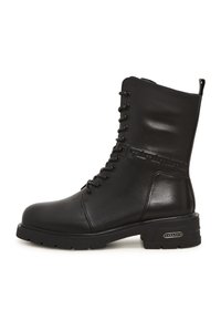 Kotníkové boty na platformě - black