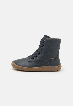 BAREFOOT TEX LACES UNISEX - Botine cu șireturi - dark blue
