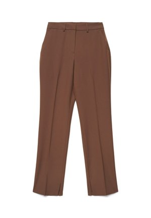 Calliope, PANTALONE LUNGO TINTA UNITA - Pantalon classique - marrone chiaro