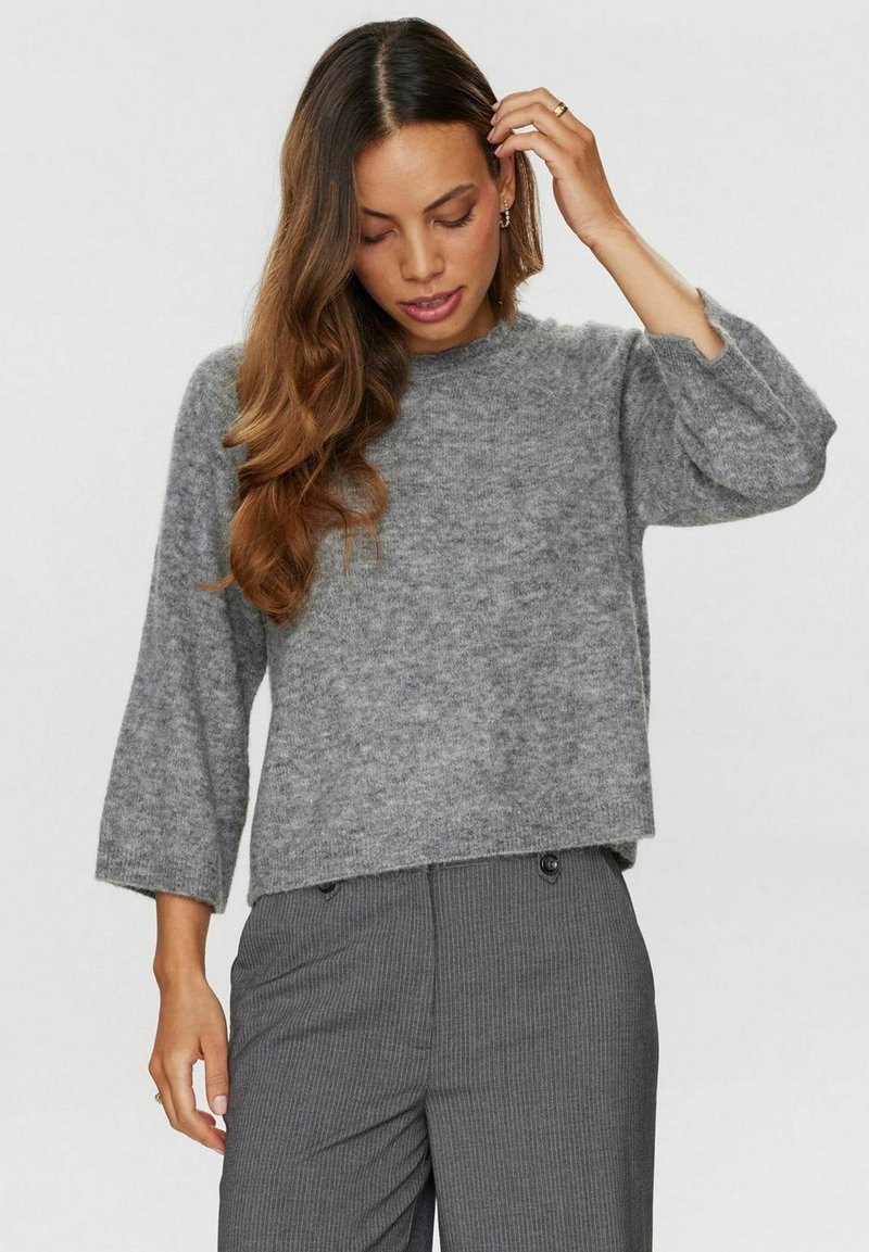 Nümph RIETTE SELMA - Pulover - medium grey mel