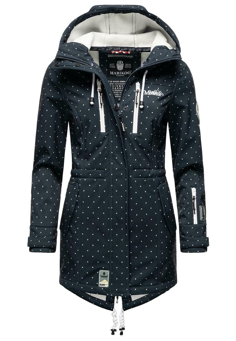 Marikoo - ZIMTZICKE - Parka - navy dots, Padidinti