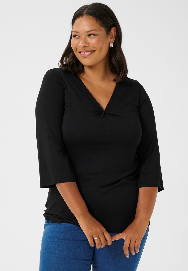 Kaffe Curve - KCWINNI - Long sleeved top - black deep, Enlarge