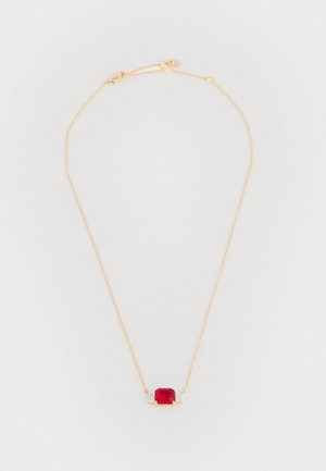 BOX STONE PENDANT - Nyaklánc - gold-coloured/siam