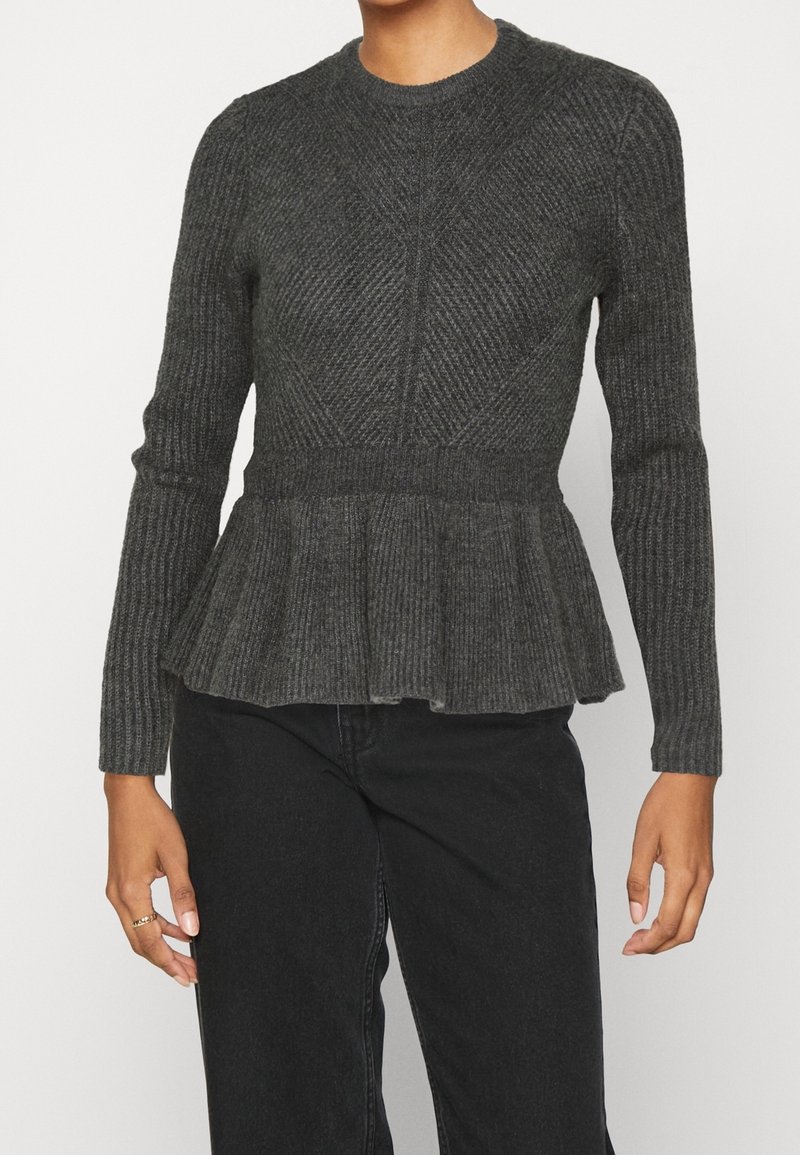 ONLY Maglione - mottled dark grey