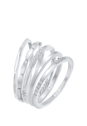 5 PACK BASIC DESIGN - Anillo - silber