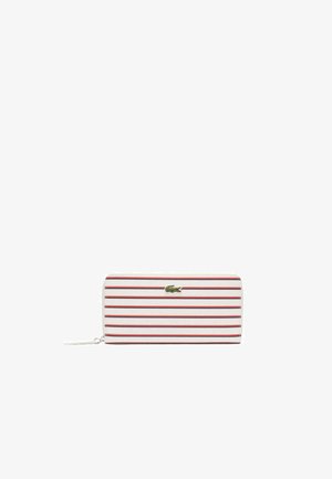 Lacoste, COMPAGNON ROLAND GARROS - Portefeuille - beige farine grenadine stripes