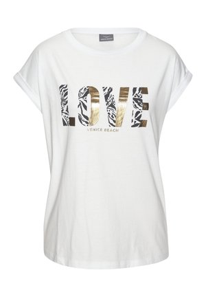 KURZARM - T-Shirt print - weiß