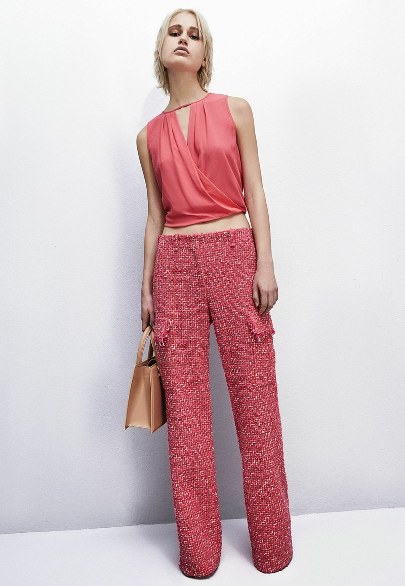 PATRIZIA PEPE Top gemêleerd donkerroze