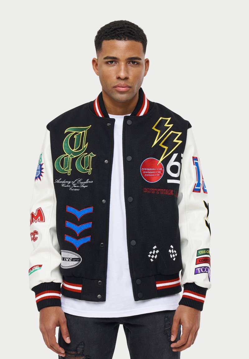 The Couture Club EMBROIDERED DETAIL PREMIUM VARSITY JACKET Blouson