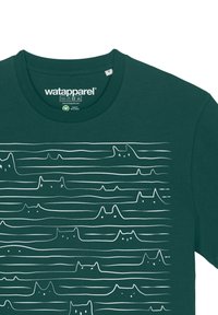 watapparel CATS - T-shirt imprimé - glazed green