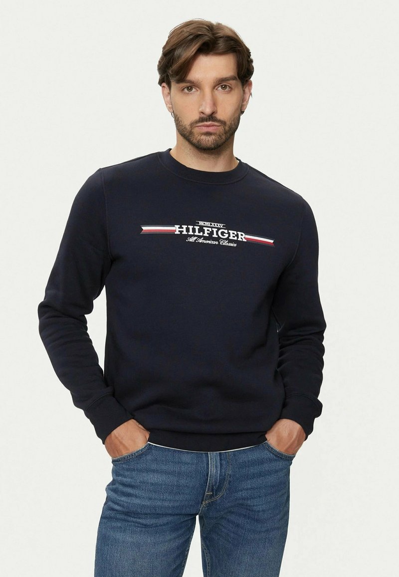 Tommy Hilfiger STRIPE - Sudadera - desert sky