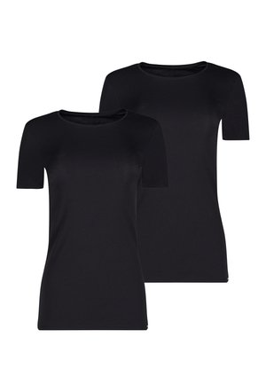 ESSENTIALS 2-PACK - Tílko - black