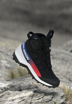 Salomon CROSSTRAK POWDER WATERPROOF EQUIPE UNISEX - Pohodniški čevlji - black