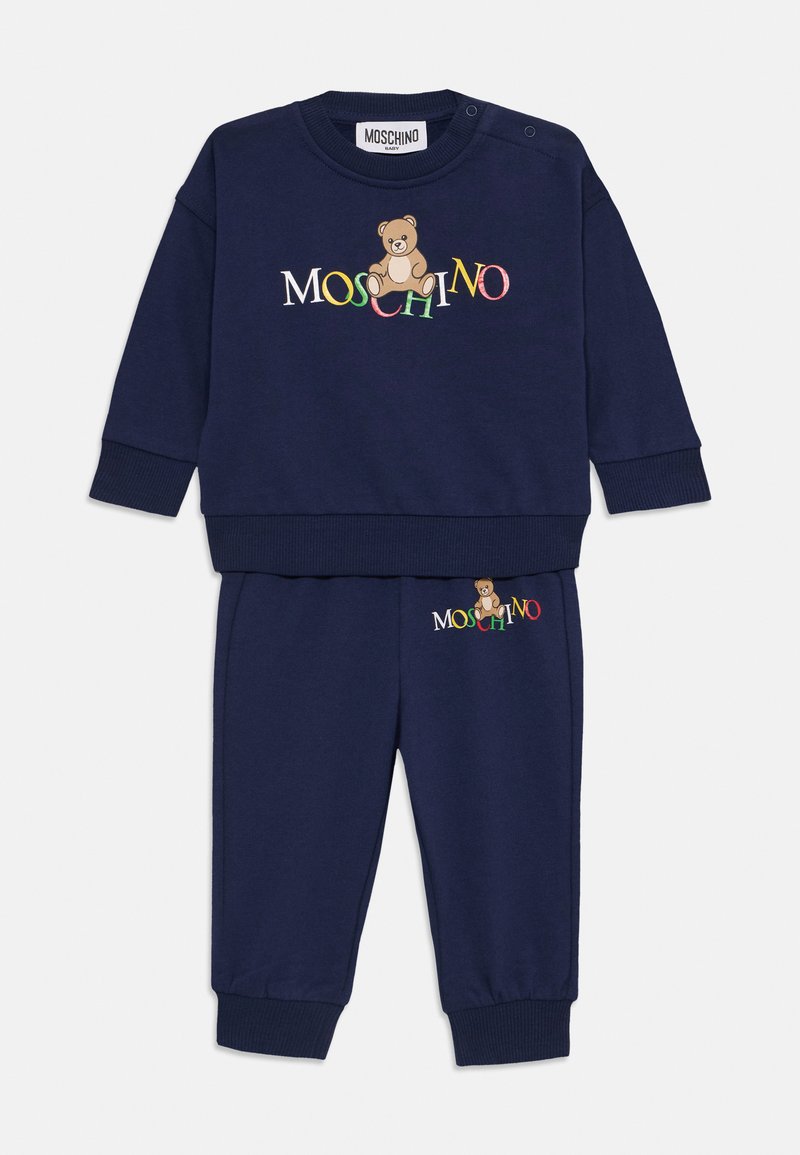 MOSCHINO BABY TRACKSUIT UNISEX SET - Φόρμα - blu navy