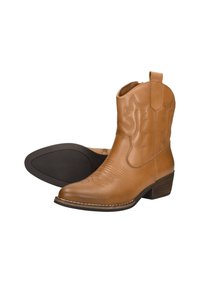 SUB55 WESTERN  - Cowboy/biker ankle boot - cognac