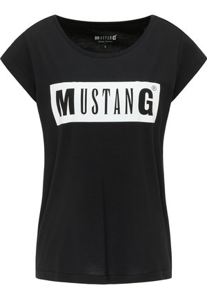 Mustang Print T-shirt - schwarz