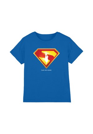 Warner Brothers, SUPERMAN TAKE ME HOME SHIELD UNISEX - Print T-shirt - royal blue